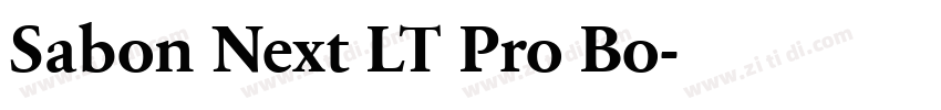 Sabon Next LT Pro Bo字体转换
